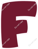 BBT 18" Individuals - Flat Burgundy F