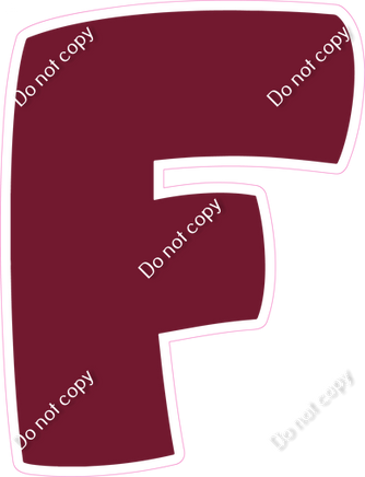 BBT 18" Individuals - Flat Burgundy F