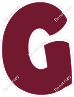 BBT 18" Individuals - Flat Burgundy G