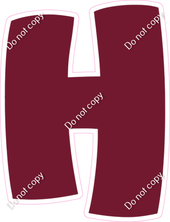 BBT 18" Individuals - Flat Burgundy H