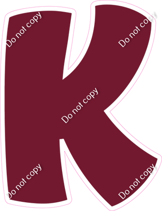 BBT 18" Individuals - Flat Burgundy K