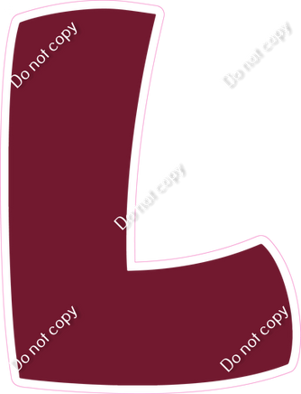 BBT 18" Individuals - Flat Burgundy L