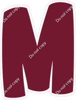 BBT 18" Individuals - Flat Burgundy M