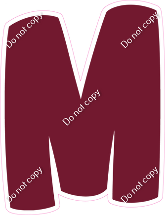 BBT 18" Individuals - Flat Burgundy M