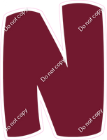 BBT 18" Individuals - Flat Burgundy N