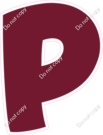 BBT 18" Individuals - Flat Burgundy P