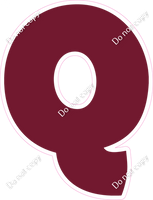 BBT 18" Individuals - Flat Burgundy Q