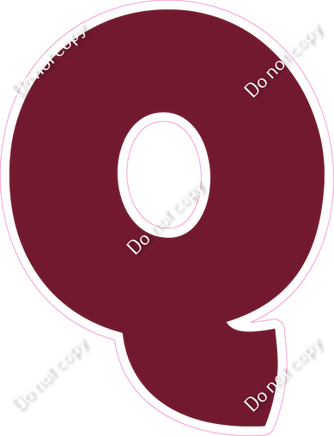 BBT 18" Individuals - Flat Burgundy Q