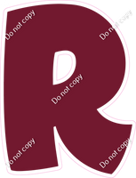 BBT 18" Individuals - Flat Burgundy R