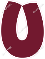 BBT 18" Individuals - Flat Burgundy U