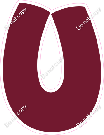 BBT 18" Individuals - Flat Burgundy U