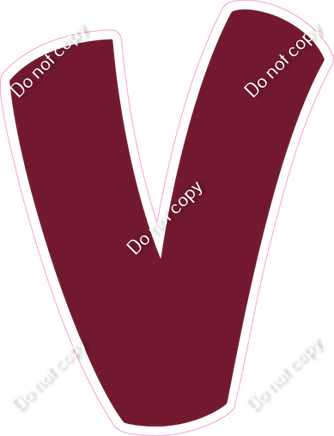 BBT 18" Individuals - Flat Burgundy V