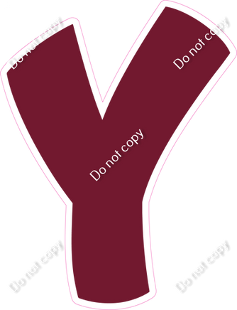 BBT 18" Individuals - Flat Burgundy Y