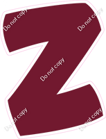 BBT 18" Individuals - Flat Burgundy Z