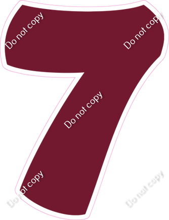 BBT 18" Individuals - Flat Burgundy 7