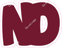 BBT 18" Individuals - Flat Burgundy ND