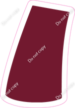 BBT 18" Individuals - Flat Burgundy Apostrophe