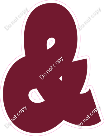 BBT 18" Individuals - Flat Burgundy &