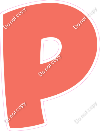 BBT 18" Individuals - Flat Coral P