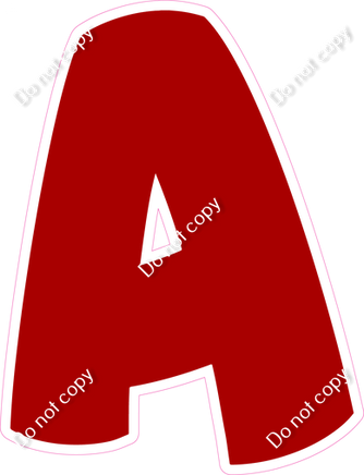 BBT 18" Individuals - Flat Crimson A