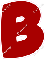 BBT 18" Individuals - Flat Crimson B