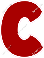 BBT 18" Individuals - Flat Crimson C