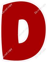 BBT 18" Individuals - Flat Crimson D