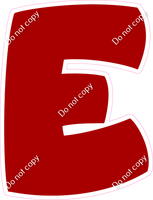 BBT 18" Individuals - Flat Crimson E