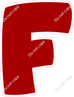 BBT 18" Individuals - Flat Crimson F