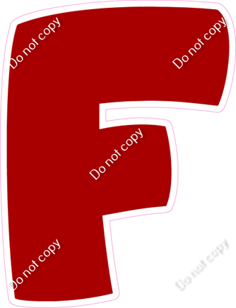 BBT 18" Individuals - Flat Crimson F