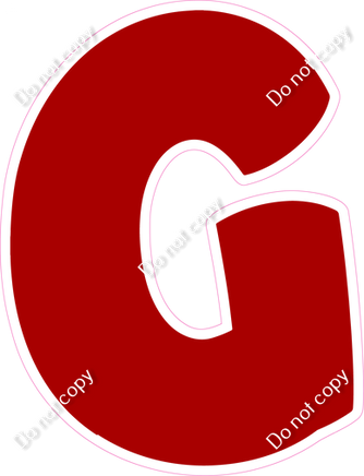 BBT 18" Individuals - Flat Crimson G