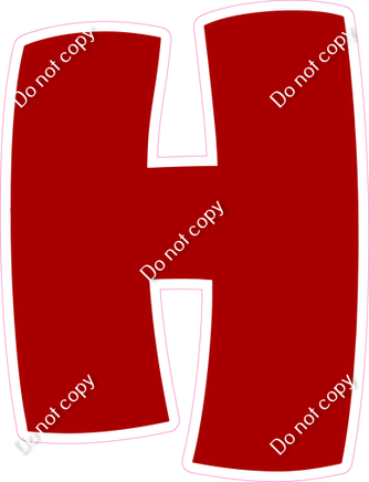 BBT 18" Individuals - Flat Crimson H