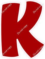 BBT 18" Individuals - Flat Crimson K