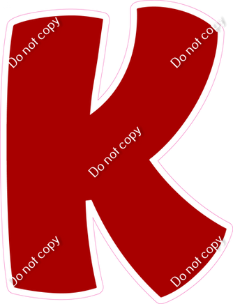 BBT 18" Individuals - Flat Crimson K