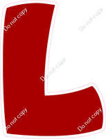BBT 18" Individuals - Flat Crimson L