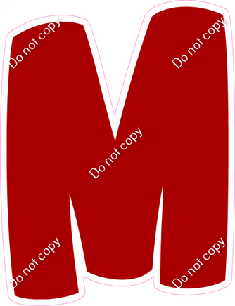 BBT 18" Individuals - Flat Crimson M