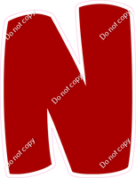 BBT 18" Individuals - Flat Crimson N