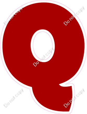 BBT 18" Individuals - Flat Crimson Q