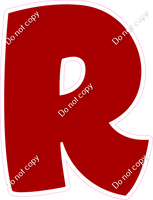 BBT 18" Individuals - Flat Crimson R