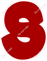 BBT 18" Individuals - Flat Crimson S