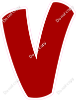 BBT 18" Individuals - Flat Crimson V