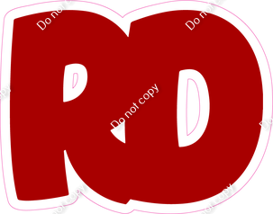 BBT 18" Individuals - Flat Crimson RD