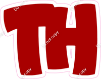 BBT 18" Individuals - Flat Crimson TH