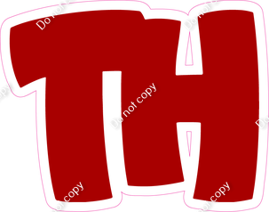 BBT 18" Individuals - Flat Crimson TH