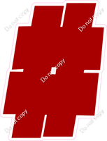 BBT 18" Individuals - Flat Crimson #