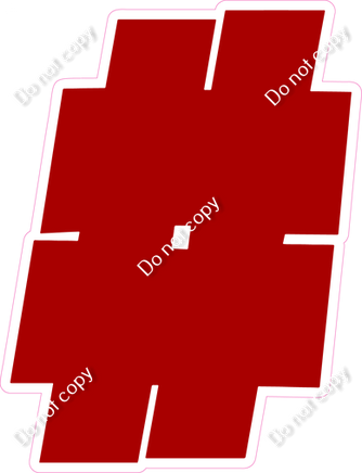 BBT 18" Individuals - Flat Crimson #