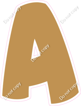 BBT 18" Individuals - Flat Gold A