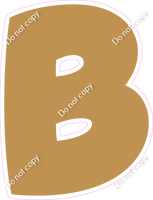 BBT 18" Individuals - Flat Gold B