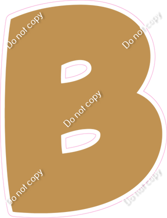 BBT 18" Individuals - Flat Gold B