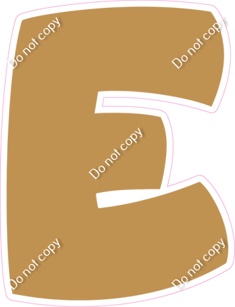 BBT 18" Individuals - Flat Gold E